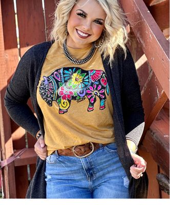 Charcoal Ribbed  Cardigan