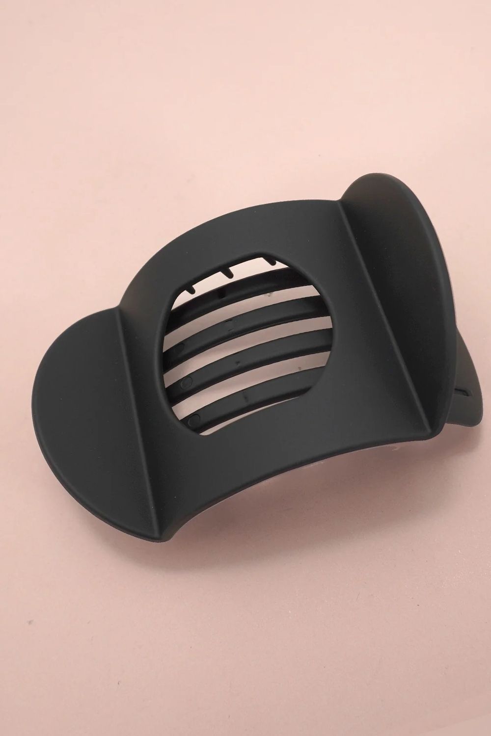 Lay Flat Large Hair Claw Clips for Secure Styling, Color: Black