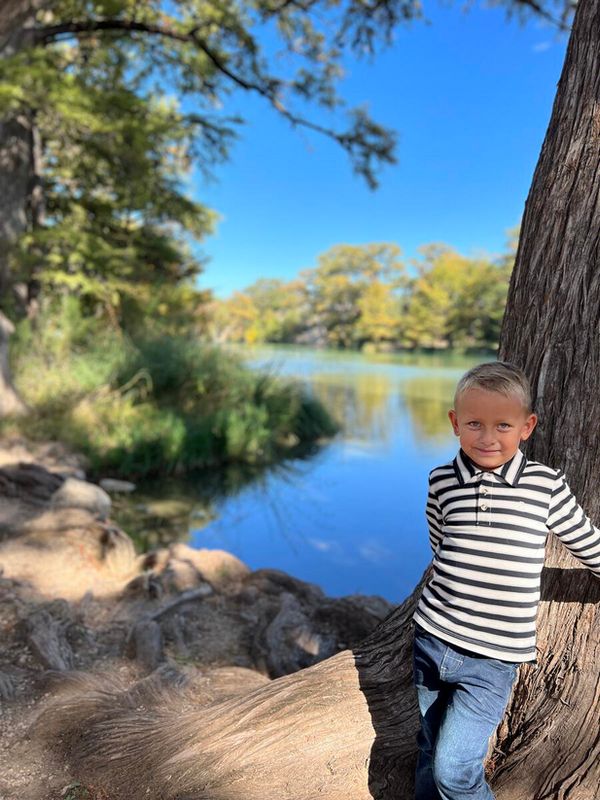 Spencer Pique Polo-Black/Grey Stripe