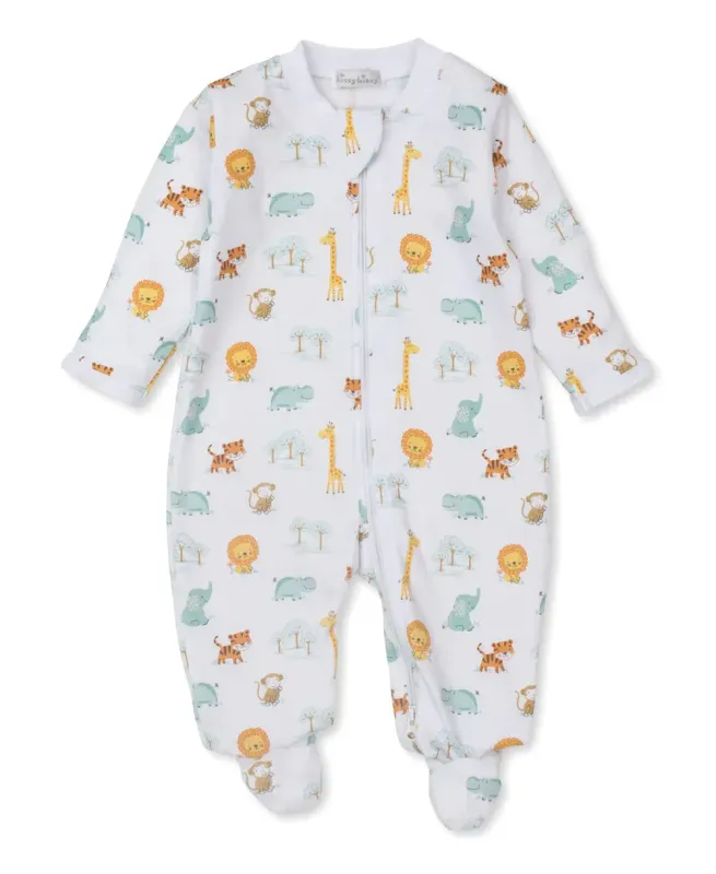 Safari Style Footie w/Zip