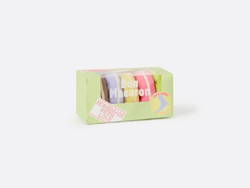 Bon Macaron Crew Socks