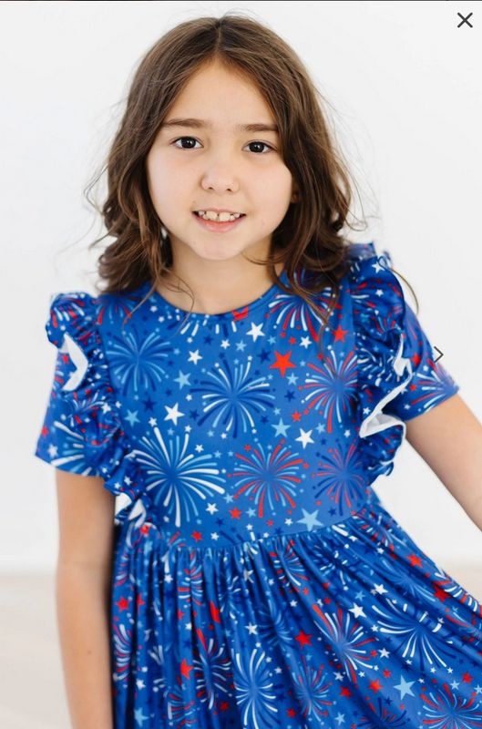 Spark-tacular S/S Ruffle Twirl Dress