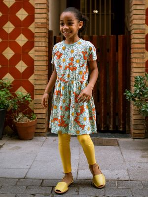 Short Sleeve Twirl Dress - Daisy Deluxe