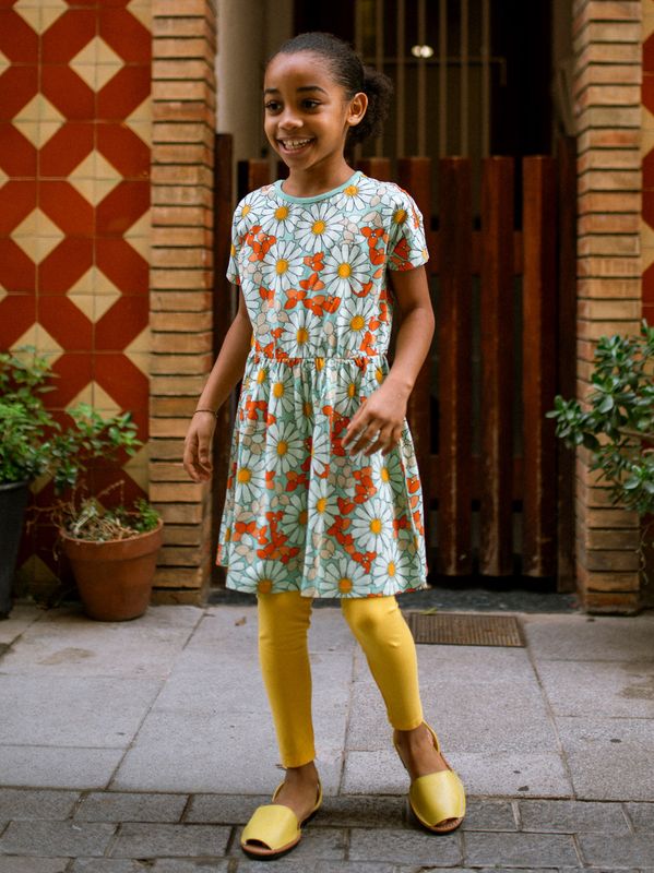 Short Sleeve Twirl Dress - Daisy Deluxe