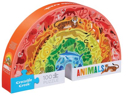 100-pc Puzzle - Rainbow Animals