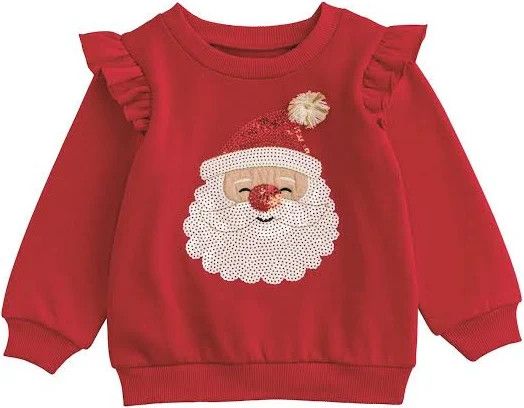 Sequin Santa Sweatshirt, Size: S (12-18)