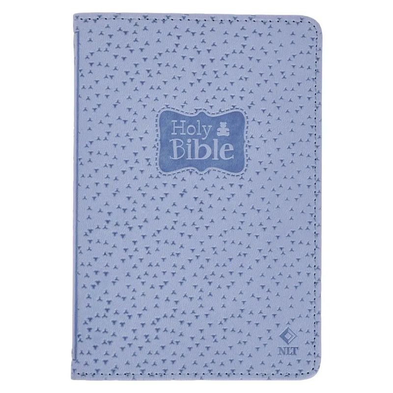 Bible Nlt Infant New Testament Faux Leather, Blue