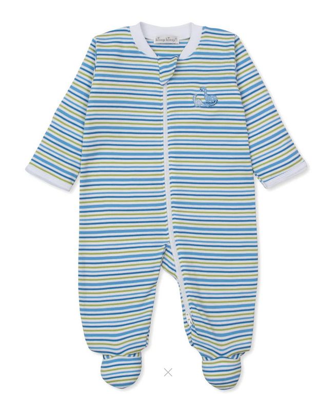 Dino Delight Footie  w/Zip-Stripe