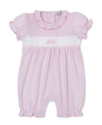 Kissy Kissy Short Playsuit Smocked Bunny Pink