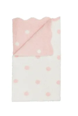 Pink Dot Chenille Blanket