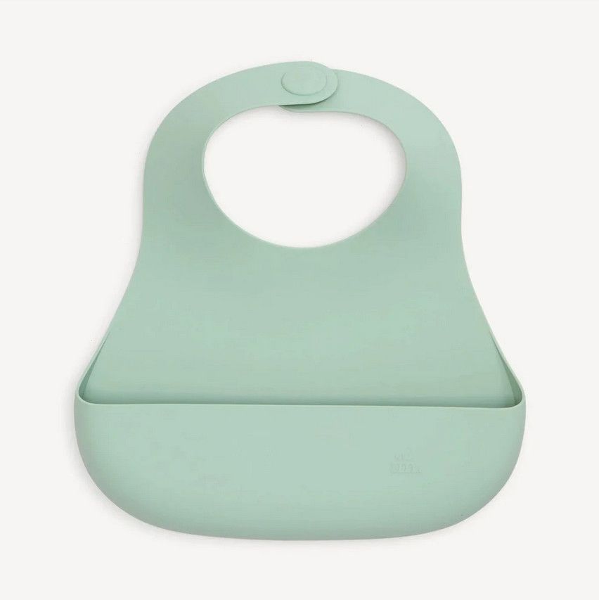 Magnetic Silicone Bib-Sage