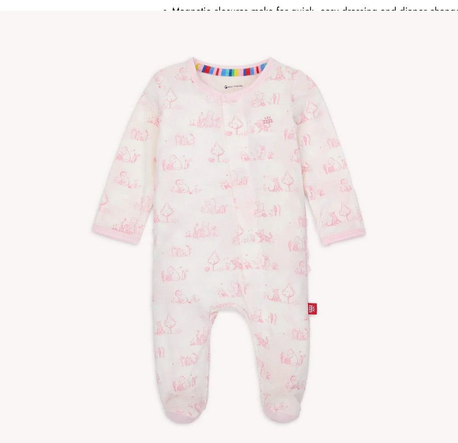 Sweeter Than Hunny Magnetic Footie w/ Ruffle