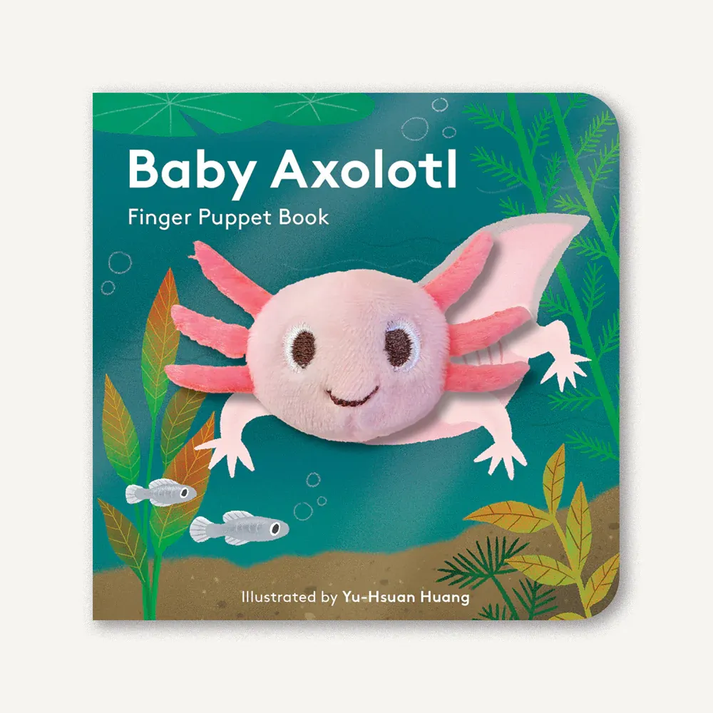 Baby Axolotl Finger Puppet Book