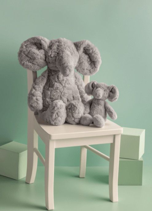 Mama and Baby Elephant Plush