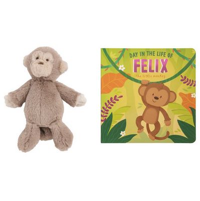 Day in the Life of Felix Book w/Plush Monkey
