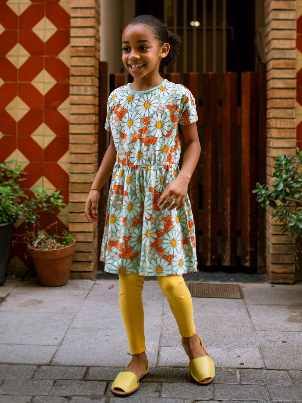 Short Sleeve Twirl Dress - Daisy Deluxe