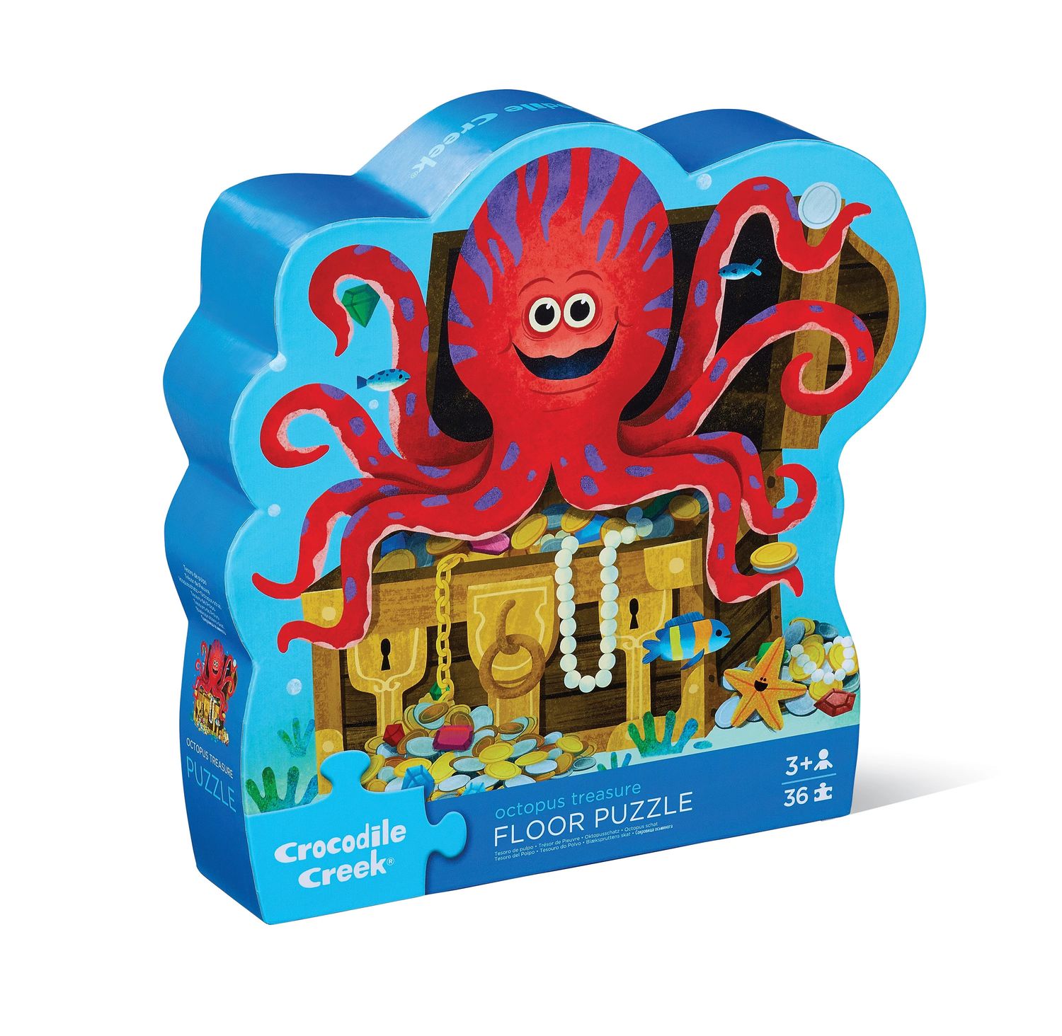 36-pc Shaped BoxPuzzle - Octopus Treasure