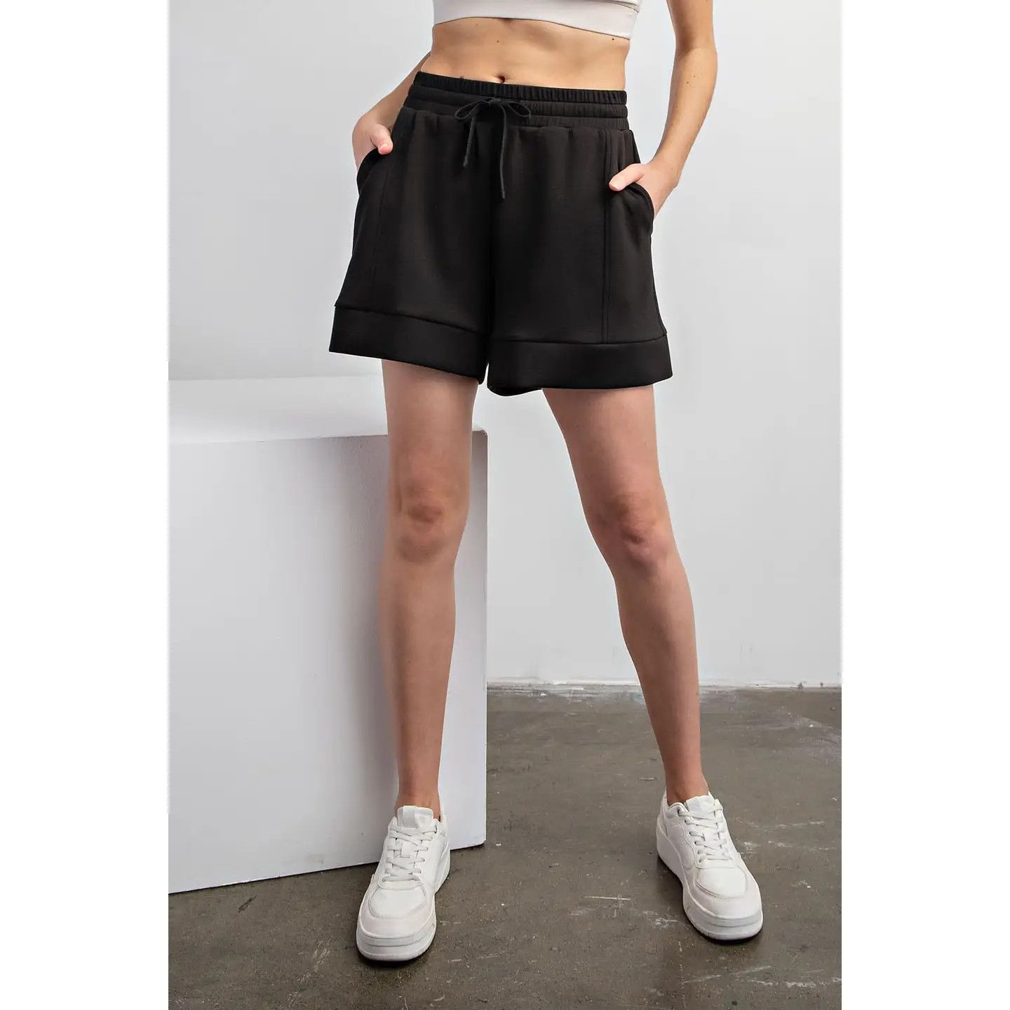 Modal Scuba Casual Short - Black