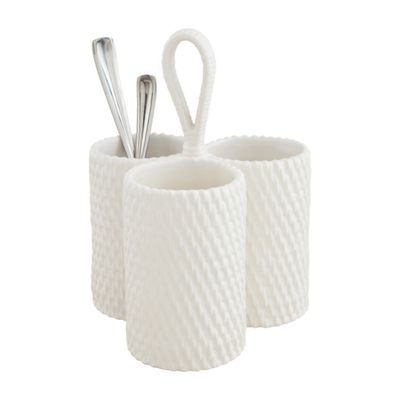 Woven Ceramic Utensil Holder