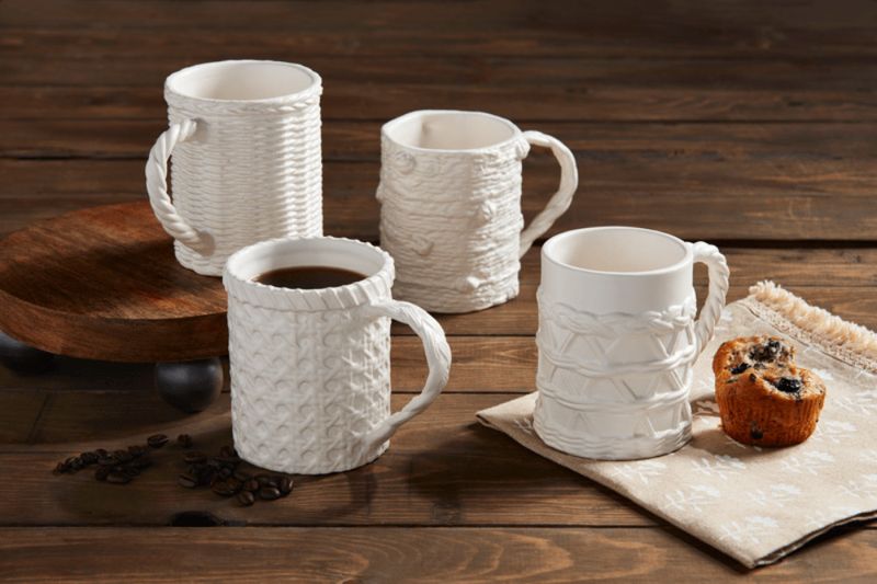 Woven Ceramic Mug