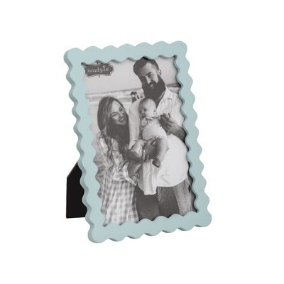 Rectangle Blue Wood Frame