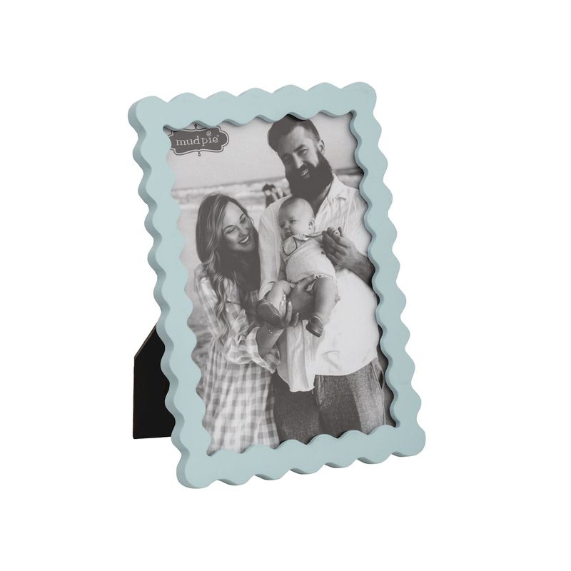 Rectangle Blue Wood Frame