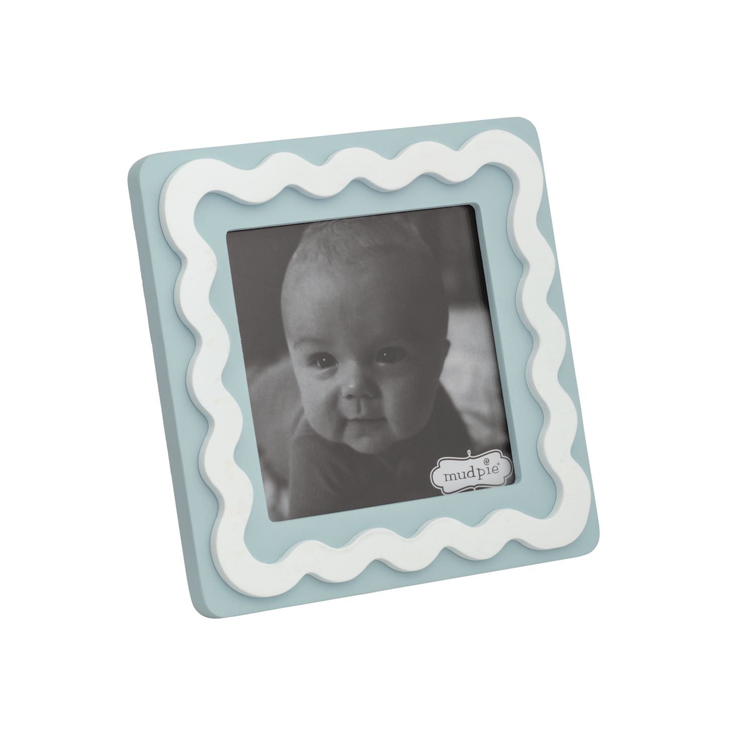 Square Blue Wood Frame