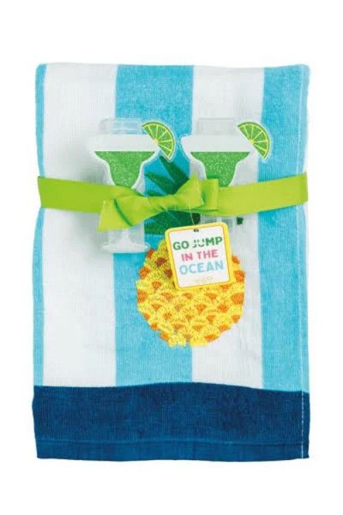 Terry Cloth Towel Set - Blue