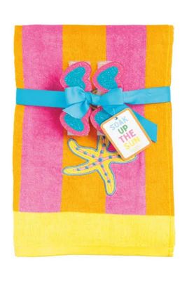 Terry Cloth Towel Set - Orange