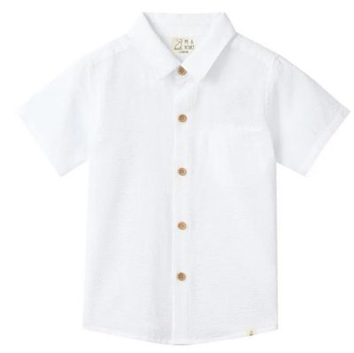 Newport Woven Shirt-White Seersucker