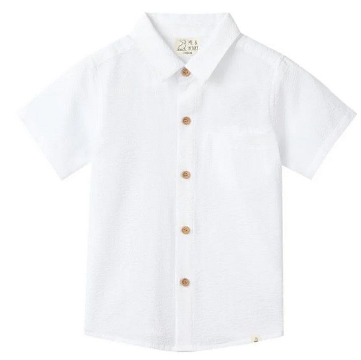 Newport Woven Shirt-White Seersucker