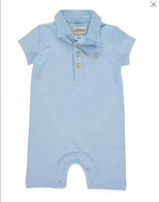 Drift Romper - Pale Blue Pique