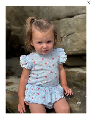 Amber 2 Piece Set - Blue Strawberry