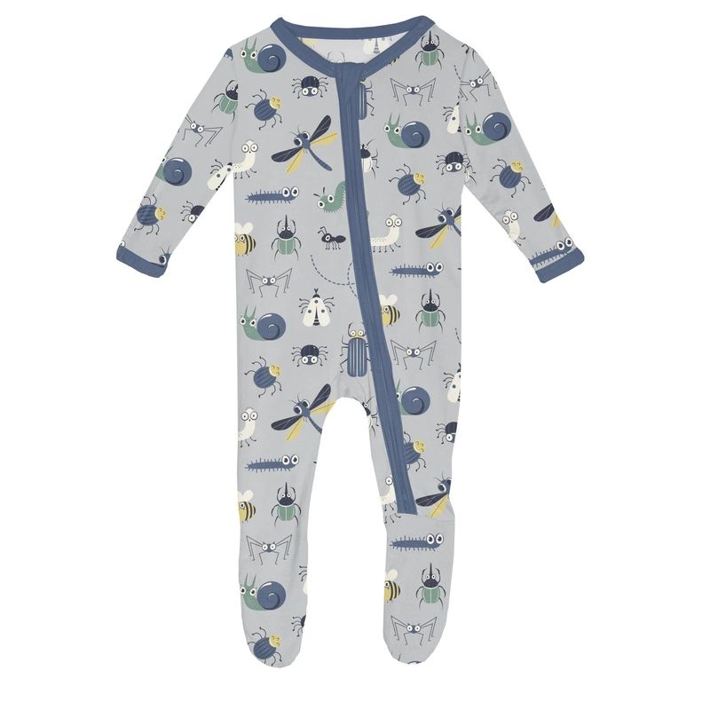 Print Convertible Coverall Dove Bugs