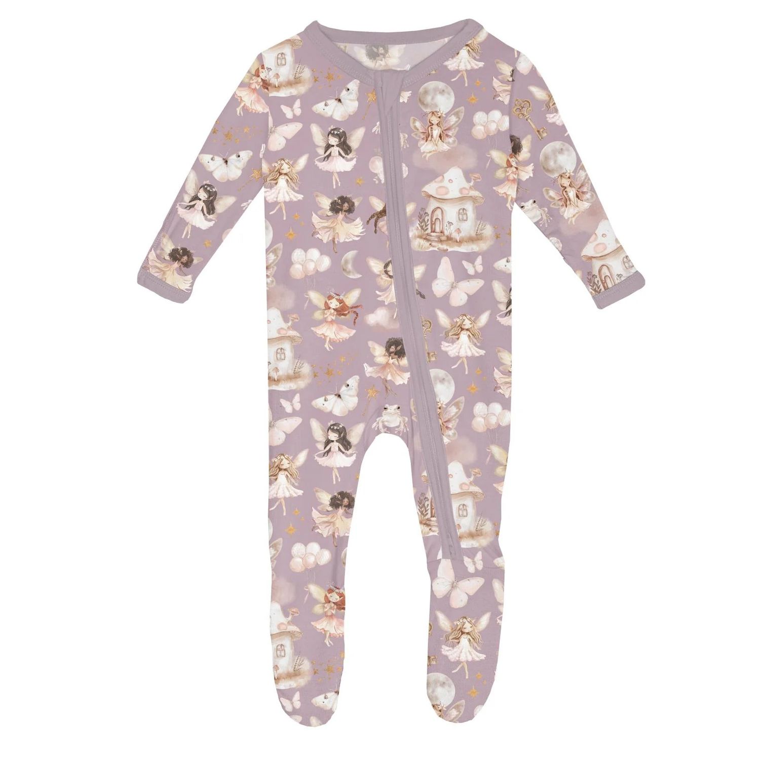 Sweet Pea  Fairy Party  Print Muffin Ruffle Footie