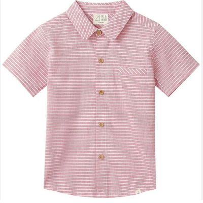 Red/Stripe Newport Woven Shirt