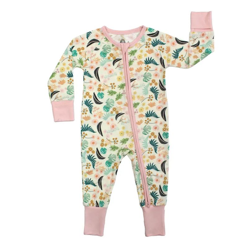 Tropical Blooms Bamboo Convertible Footie