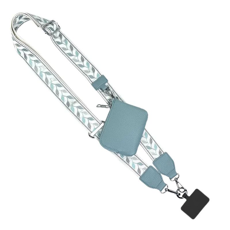 STG Clip &amp; Go Strap w/RFID Leaf-Grey and Teal