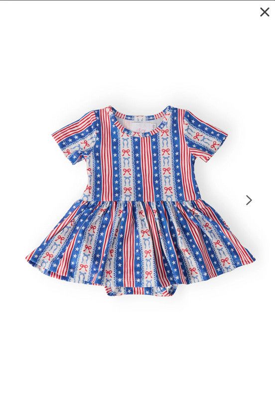 All-American Girl S/S  Twirl Bodysuit