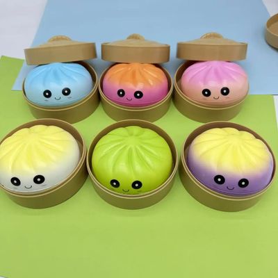 Dumpling Shape Squishy Stress Relief W/ Steamer Box