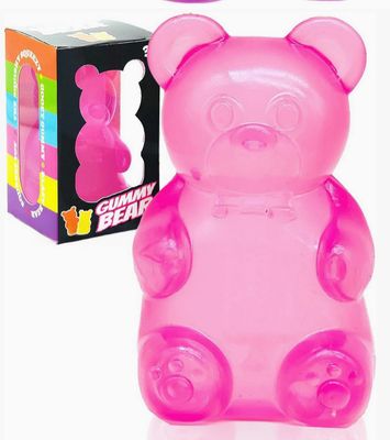 Candy Bear Squishy Slow Rising Toy  W/ Gift Box Pink