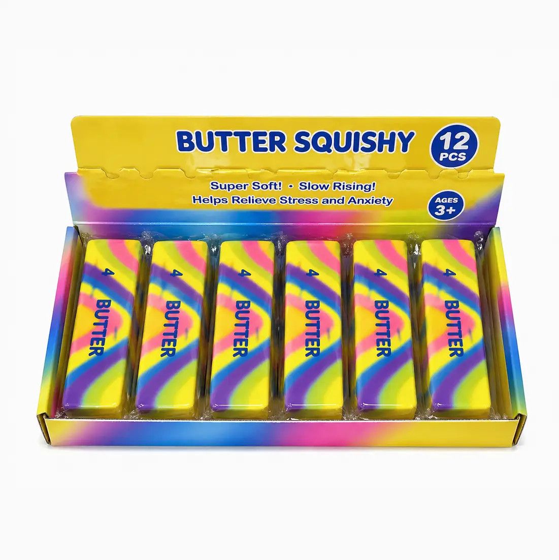 Butter Squishy Toy - Rainbow