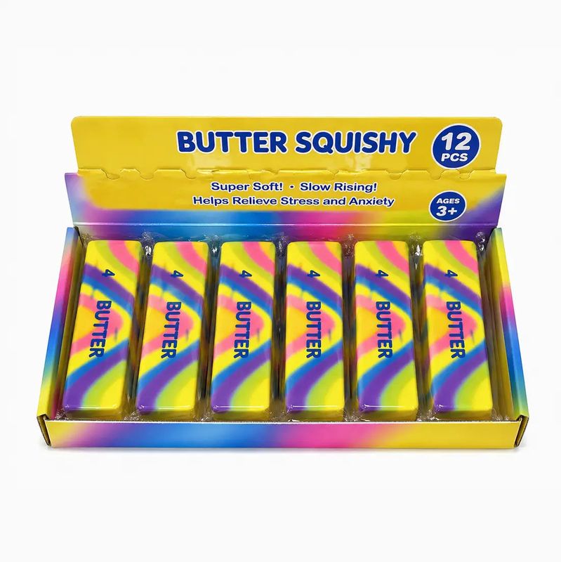 Butter Squishy Toy - Rainbow