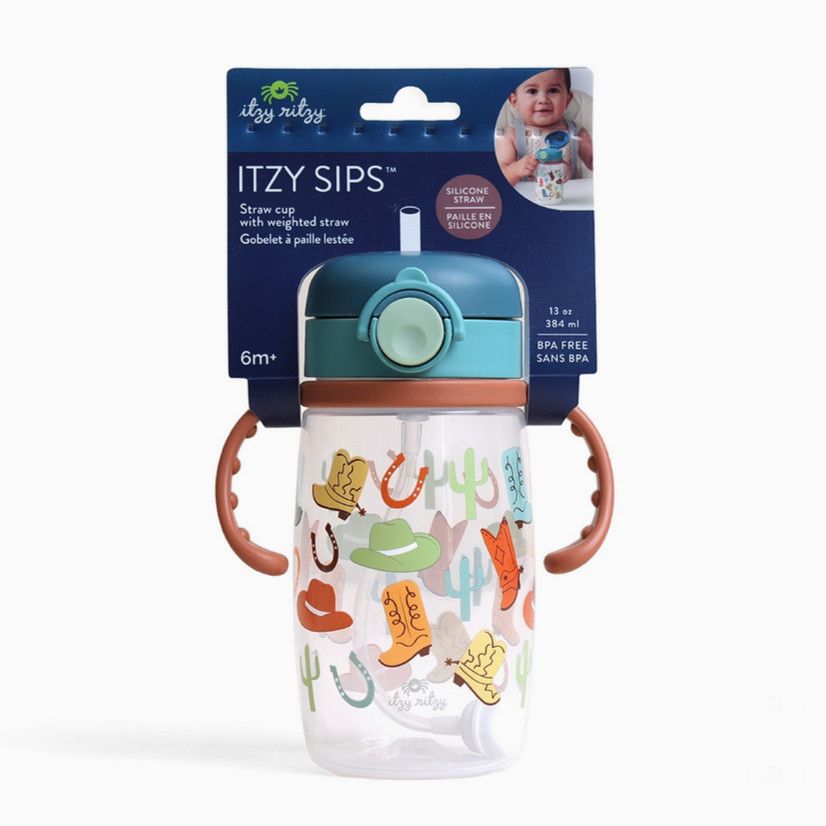 Itzy Sips™ - Straw Cup with Snap-Close-Giddy Up!