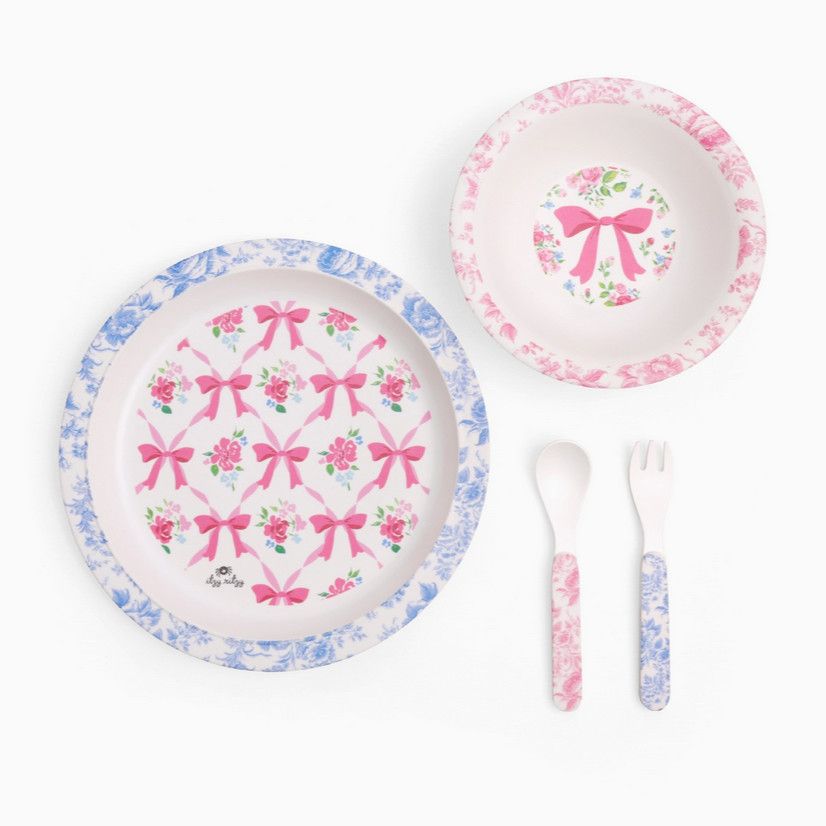 Itzy Bistro™ - 4 Piece Dining Set-Ribbons &amp; Roses