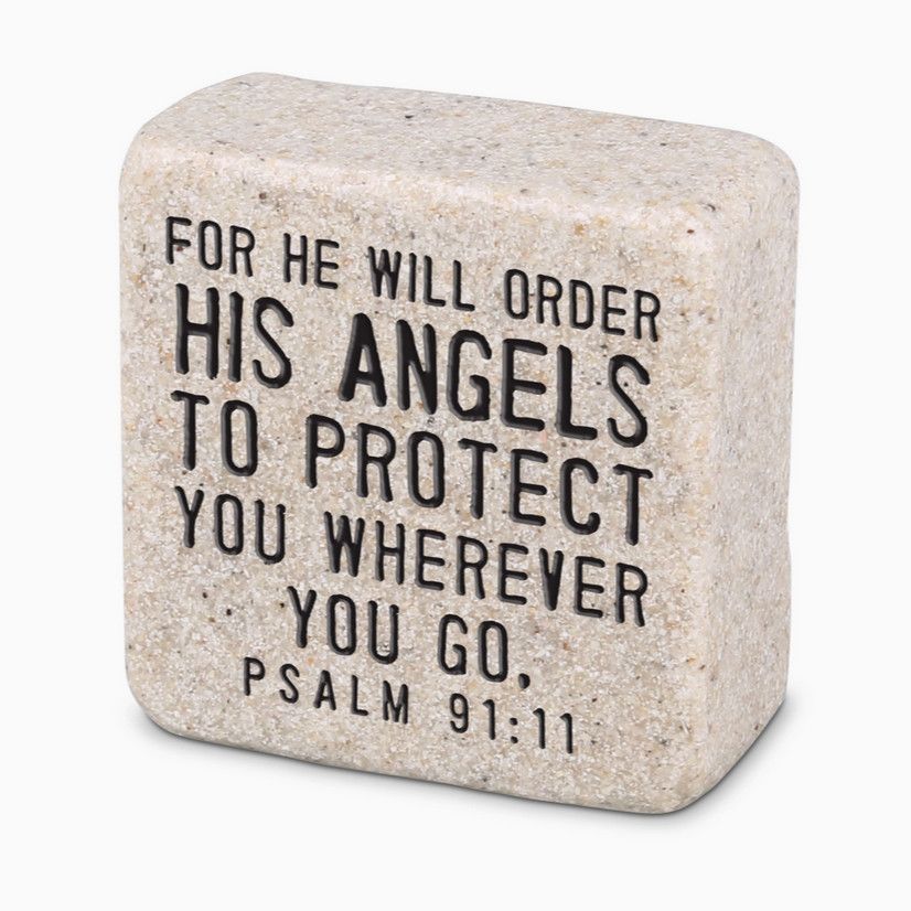 Scripture Stone-His Angels