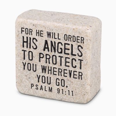 Scripture Stone-His Angels