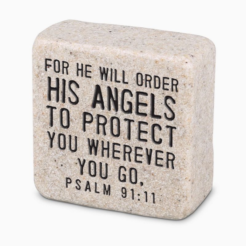 Scripture Stone-His Angels