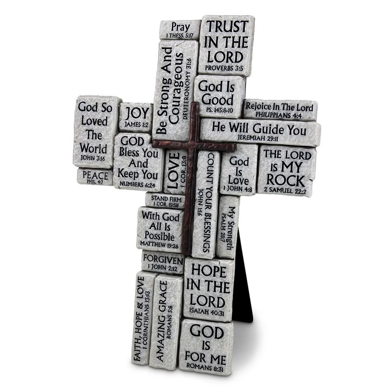 Tabletop Cross Stacked Stones
