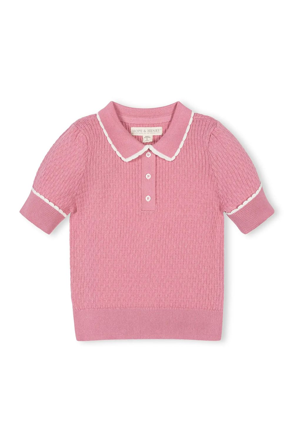 Organic Peter Pan Sweater - Rose Pink
